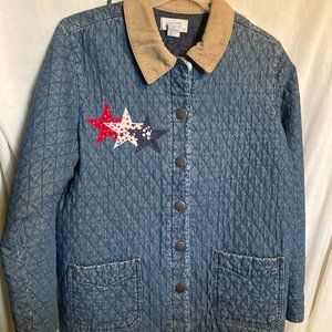 JEAN JACKET COUNTRY CREATIONS FRONT POCKETS BUTTON